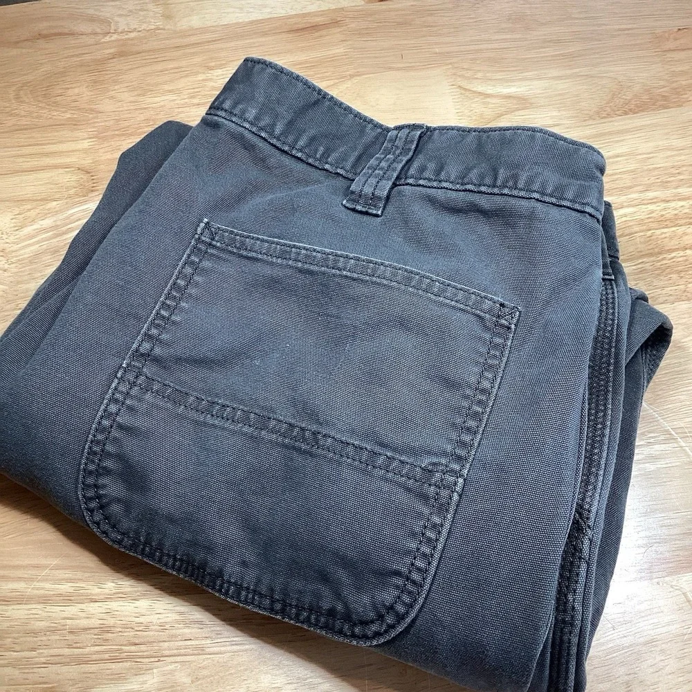 Carhartt BN2291-M Rugged Flex Relaxed Fit Canvas Work Pants 38x33 Gray